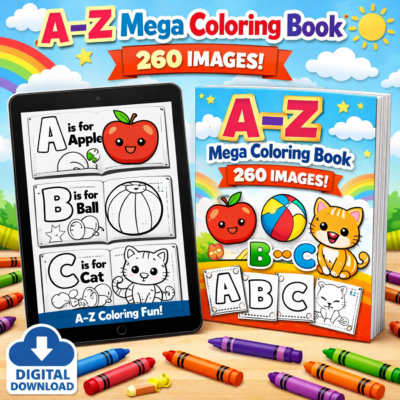 A–Z-Mega-Coloring-Book